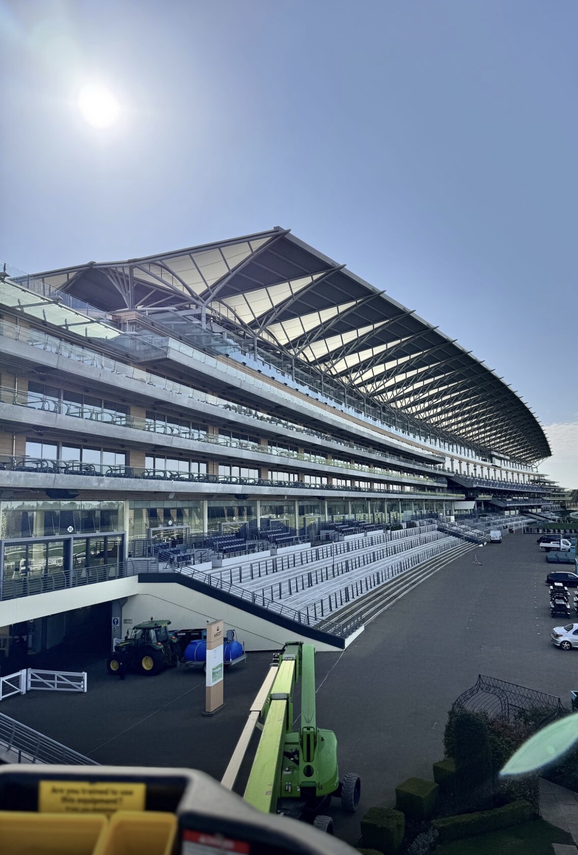 Exterior of the Royal Ascot grandstand